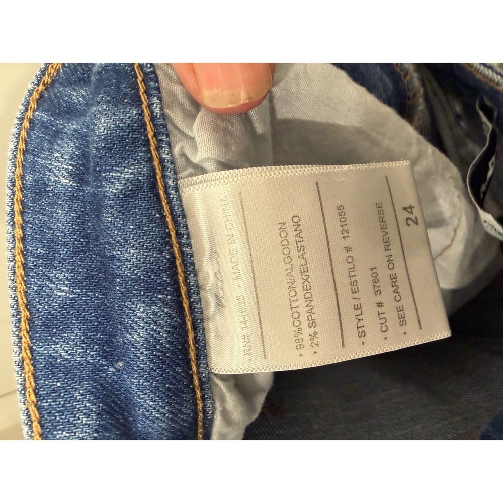KanCan Womens Skinny Jeans Distressed Ripped Medium Wash Blue Size 24 - Picture 7 of 8